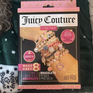 Juicy Couture Pink and Gold Bracelet Set